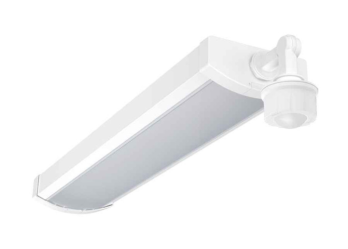 RAB GUS17 Series Adjustable-Wattage Linear LED Fixture (15W–70W, 3500K–5000K Selectable CCT, Selectable Wattage, White Finish)
