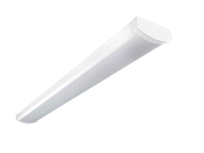 RAB GUS17 Series Adjustable-Wattage Linear LED Fixture (15W–70W, 3500K–5000K Selectable CCT, Selectable Wattage, White Finish)