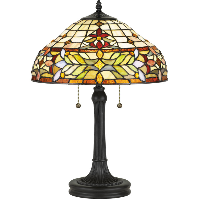 Quoizel QZL-TF5215 Traditional Table lamp tiffany 2 light vintage bronz Quoizel QZL-TF5215 Traditional Table lamp tiffany 2 light vintage bronz