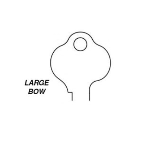 Corbin Russwin L Keyway Single Section Large Bow Key Blank