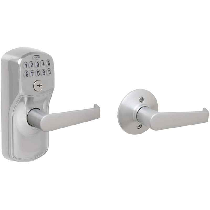 Schlage Residential FE575 Plymouth Keypad Entry Auto Lock with Elan Lever Grade 2