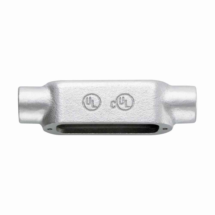 Eaton Crouse-Hinds 1" Form 5 C-Shape Condulet Outlet Body, Malleable Iron