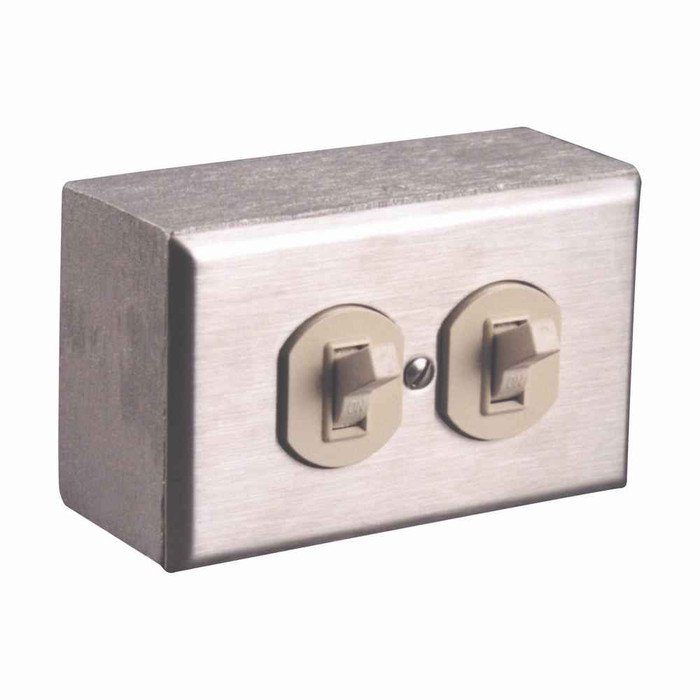 Eaton Crouse-Hinds Pauluhn 27S Two Single-Pole Switches (Surface/Flush; Aluminum/Brass/Non-metallic)