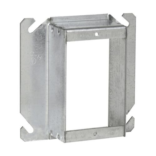 Crouse-Hinds Steel Tile Wall Cover for 4" Square Boxes - Single Device Configuration
