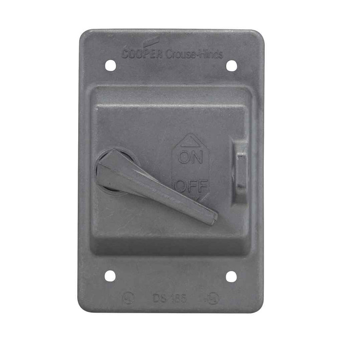 Eaton Crouse-Hinds DS185 Raintight Snap Switch Device Box Cover with Gasket