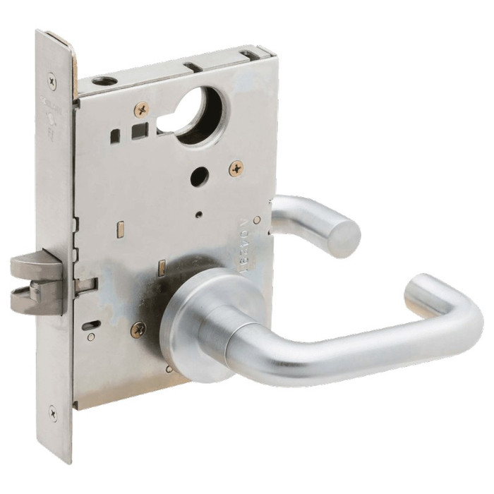 Schlage L9094ELL-03A Double Cylinder Keyed Function, Electrically Locking Outside Lever-Fail Safe, Less Cylinder