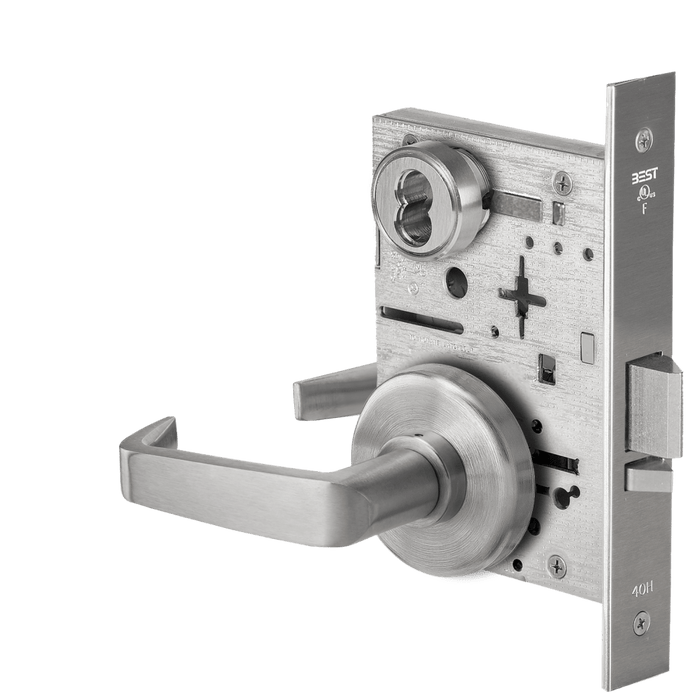 BEST 45HW Series Fail Safe, 24V, Electrified Mortise Lock, 15 Lever, H Rose