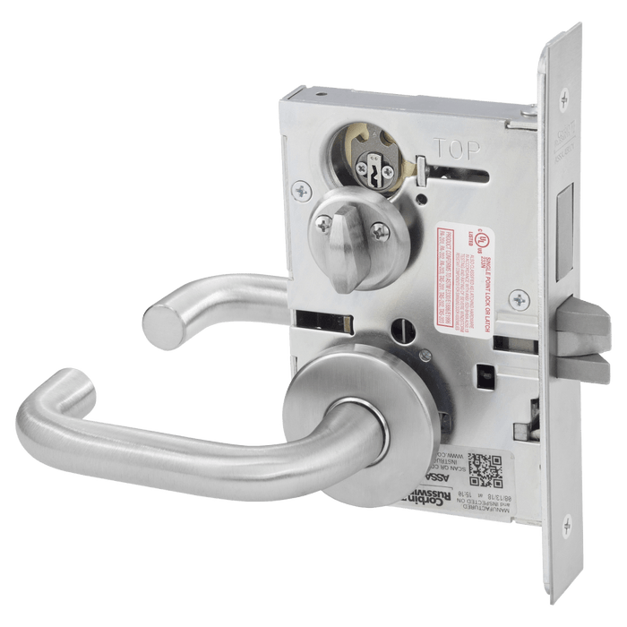 Corbin Russwin Privacy, Bedroom or Bathroom Mortise Lock, LW Lever, A Rose