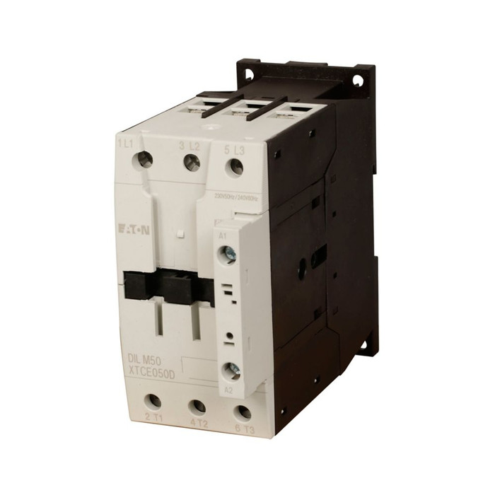 Eaton XT IEC Contactor 50A Three-Pole 110/120V Coil Frame D Full Voltage Non-Reversing