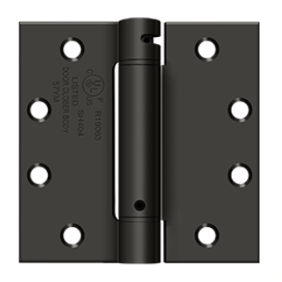 Orca Hardware 4-1/2" x 4-1/2" x Square Corner Spring Steel Hinge