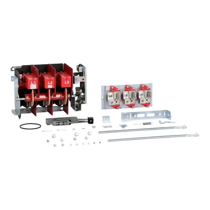 Schneider Operating Mechanism, Flange Mounted, Variable Depth, 200A, 600V, Fuseholder