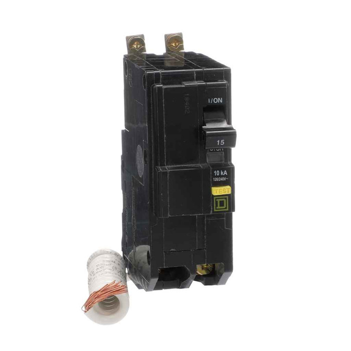 Schneider Mini Circuit Breaker, QO, 25A, 2 Pole, 120/240VAC, 10kA, Bolt On