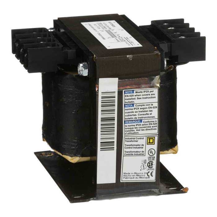 Schneider 9070T Type T Industrial Control Transformers — 50–250 VA, 480/240V to 120V