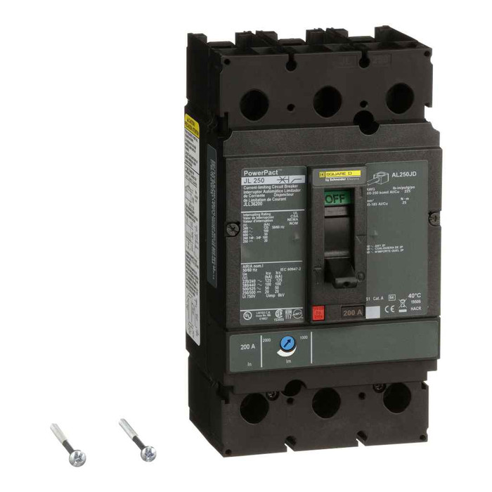 Schneider J-Frame Molded Case Circuit Breaker, 3-Pole, 150–250A