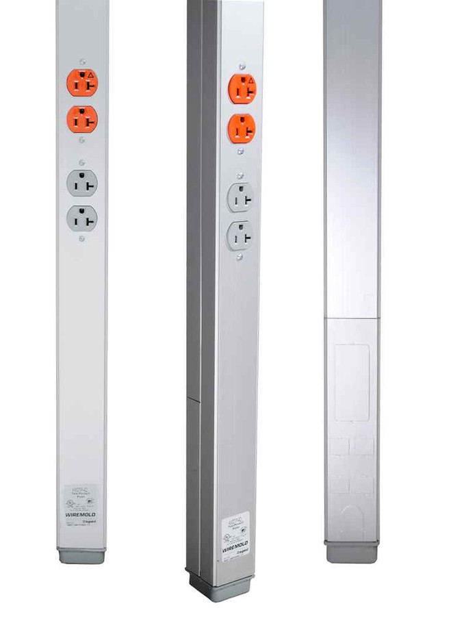 Wiremold AMDTP-4 Series Aluminum Tele-Power Poles