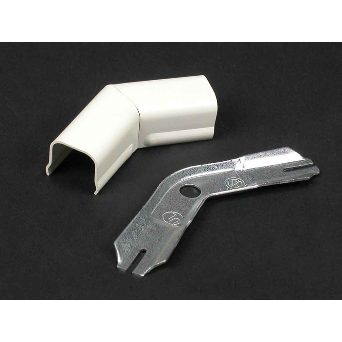 Wiremold V712 Series Steel Outside Elbow - Ivory Finish Cable Management Fitting