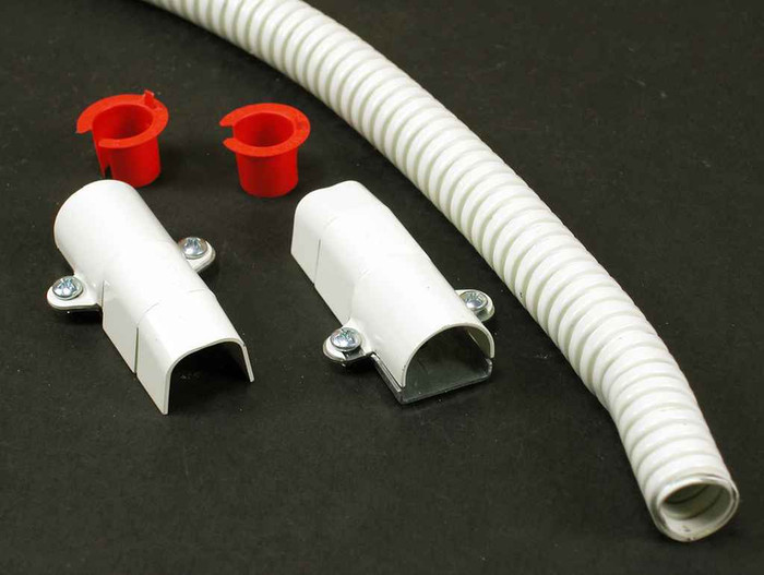 Wiremold V5700F 500/700 Series Steel Flexible Section Fitting - Ivory 18.0 in