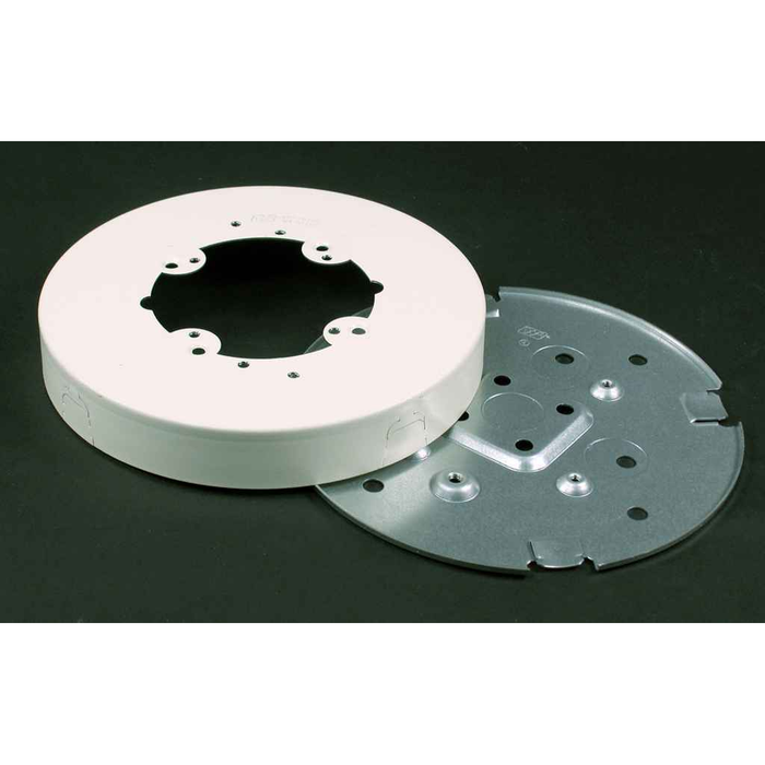 Wiremold Steel Fixture Box for 500 & 700 Series Raceway - White, 1.0 in Deep, 23.75 cu in