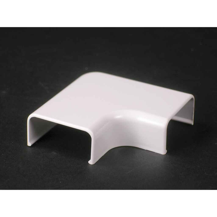 Wiremold 2.75 in Ivory Plastic Flat Elbow Cable Management Fitting