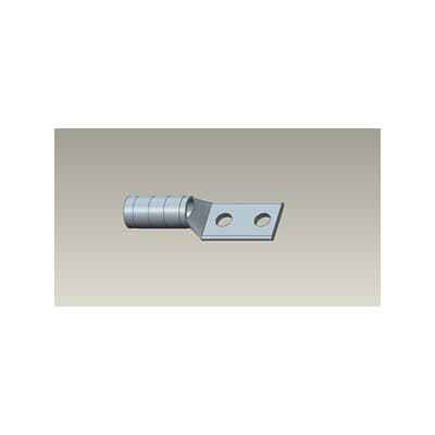 Color-Keyed Copper Compression Lug - Two-Hole Lug, Long Barrel