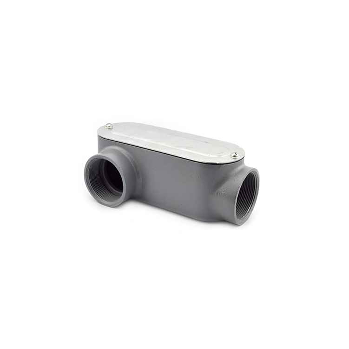 Bridgeport Fittings Type LR Aluminum Conduit Body with Cover and Gasket