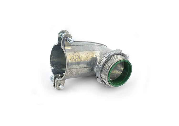 Bridgeport 90° Connectors - Zinc Die Cast / Insulated Throat - 105°C