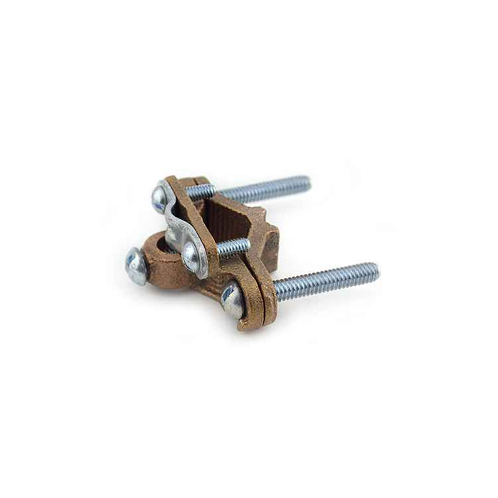 Bridgeport Fittings Ground Clamp 1/2" - 1" Zinc Die Cast with Steel Strap