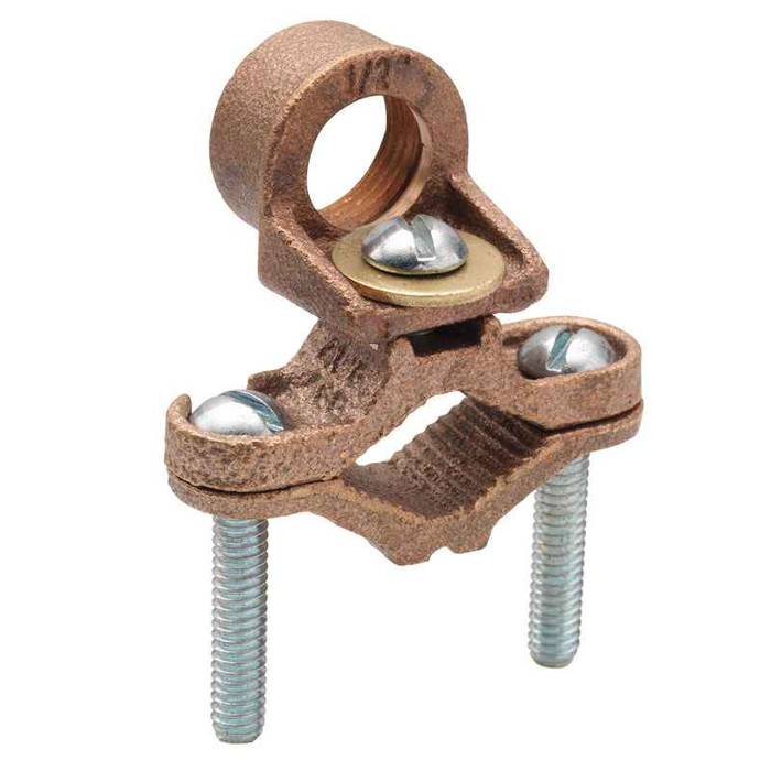 Bridgeport Ground Clamps - Threaded Hub Type (Brass)