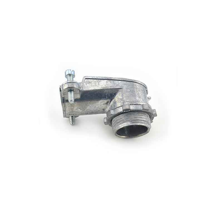 Bridgeport Fittings 90° Die Cast Zinc Electrical Connectors with Steel Cover Protection