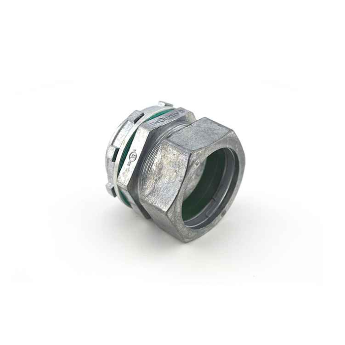 Bridgeport Fittings EMT Raintight Compression Connectors 1/2" to 1-1/2" Zinc Die Cast with Internal Sealing Ring