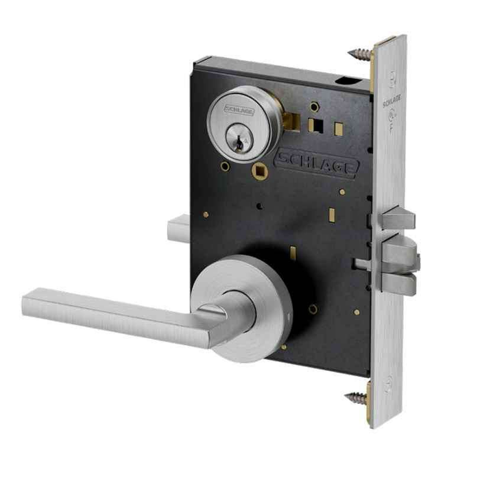 Schlage PM081 Grade 1 Accessible Storeroom with Cylinder Mortise Lock - Athens Lever