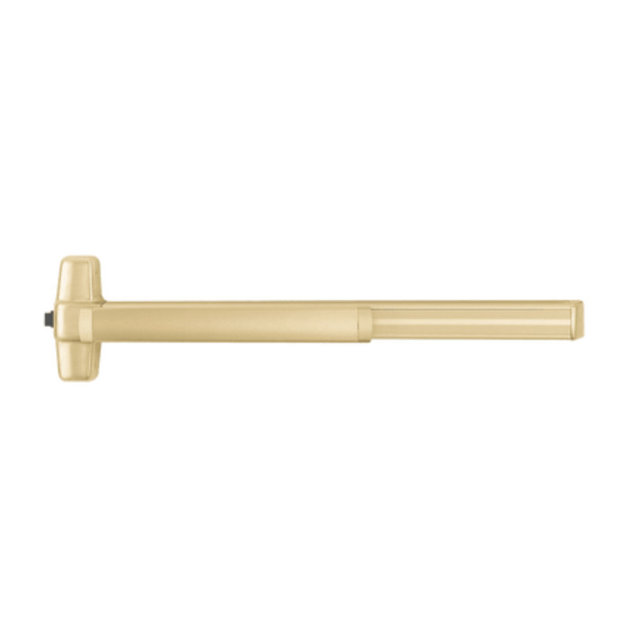 Von Duprin Grade 1 Rim Exit Bar, Wide Stile Pushpad, 36" Device, Nightlatch Function, Escutcheon Pull, Less Dogging