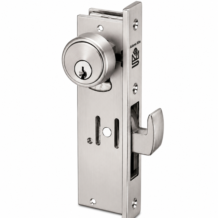 Adams Rite MS1850A-320 - Deadbolt 1Adams Rite MS1850A-320 - Deadbolt 1-1/8" Backset, Short Throw bolt, Flat Faceplate-1/8" Backset, Short Throw bolt, Flat Faceplate,