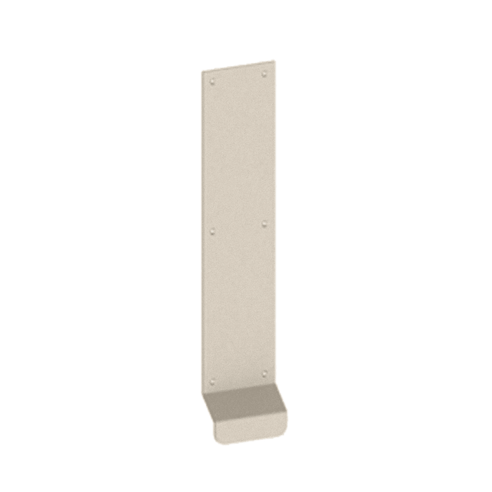 Hager 120L Pull Plate with Lip (Not Beveled), 3-1/2" x 16", Gauge 0.125, Lip Projection 1-1/8"