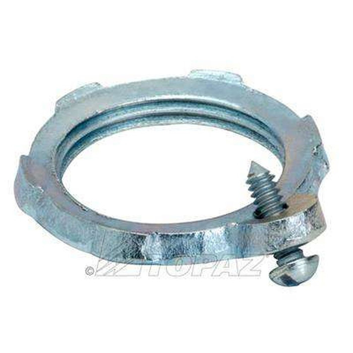 Topaz Lighting Steel Grounding Locknut, Heavy Gauge