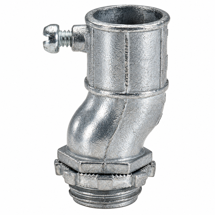Topaz Lighting 771 EMT Set-Screw Offset Connector, Zinc Die-Cast