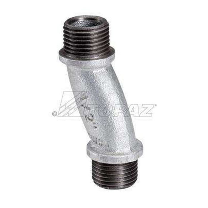 Topaz Lighting Rigid Offset Nipple, Malleable Iron, Hot-Dip Galvanized