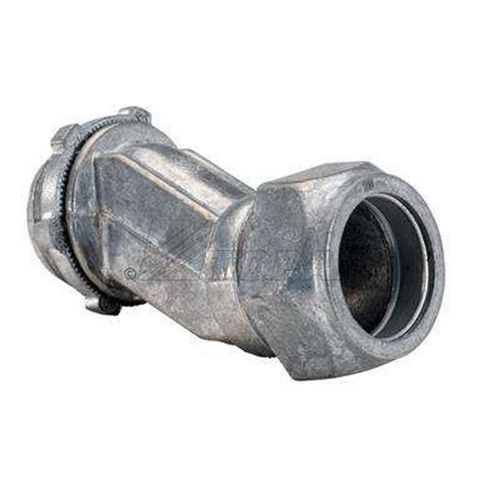 Topaz Lighting Compression-Type EMT Offset Connector, Zinc Die-Cast