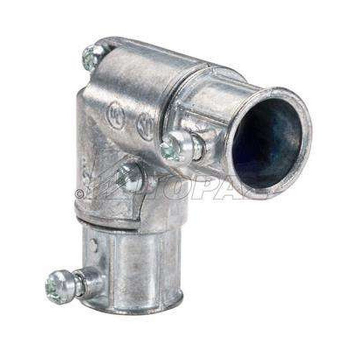 Topaz Lighting EMT 90° Set-Screw Inside Corner Connector, Zinc Die-Cast