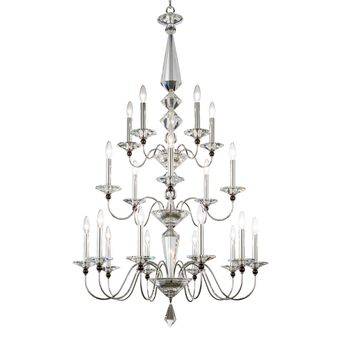 Schonbek SCH-9698 Jasmine 20 Light 36in x 57in Three-Tier Wide Chandelier