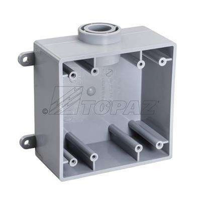Topaz Lighting Schedule 40 PVC Double FSE Type Conduit Box