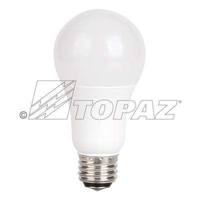 Topaz Lighting 3-Way Omnidirectional LED A19 Lamp, 3/9/12W 3000K