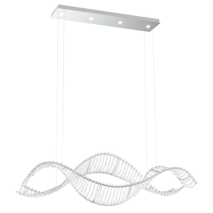 Schonbek SCH-SRI400N Alon 4 Light 40.5in x 12.5in Linear Pendant