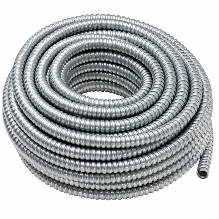 Topaz Lighting 5203 Flexible Steel Conduit (FMC), Hot-Dip Galvanized, 50' Coil