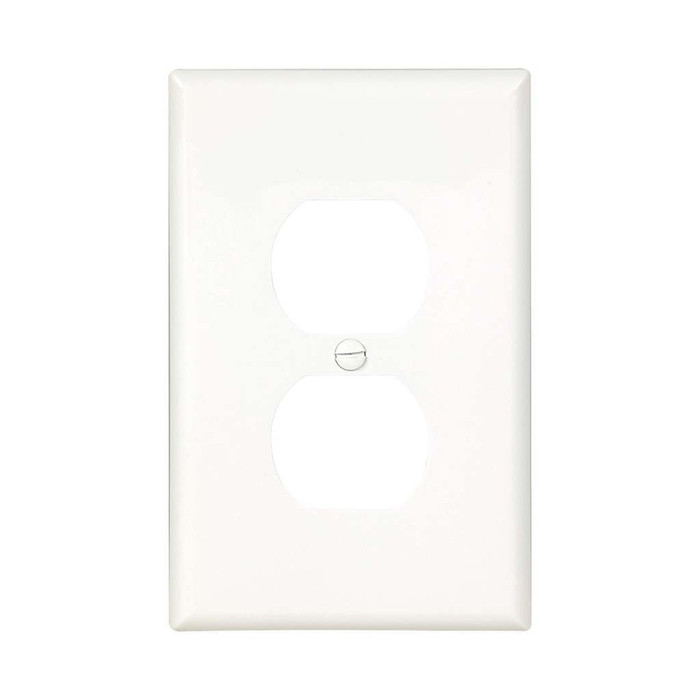 Cooper Wiring Devices Mid-Size Duplex Receptacle Wallplate, Polycarbonate