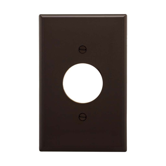Cooper Wiring Devices Single-Gang Power Outlet Wallplate, Polycarbonate