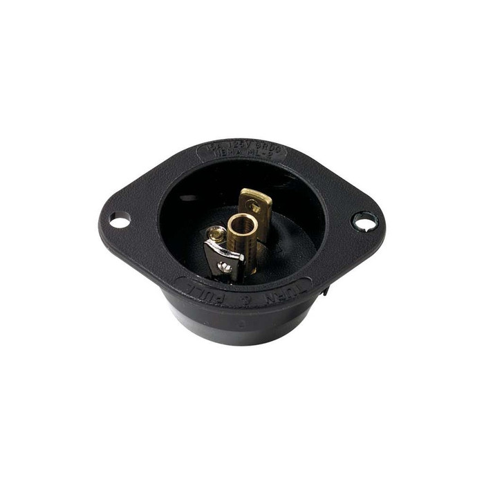 Cooper Wiring Devices Midget Locking Flanged Inlet, 15A Industrial