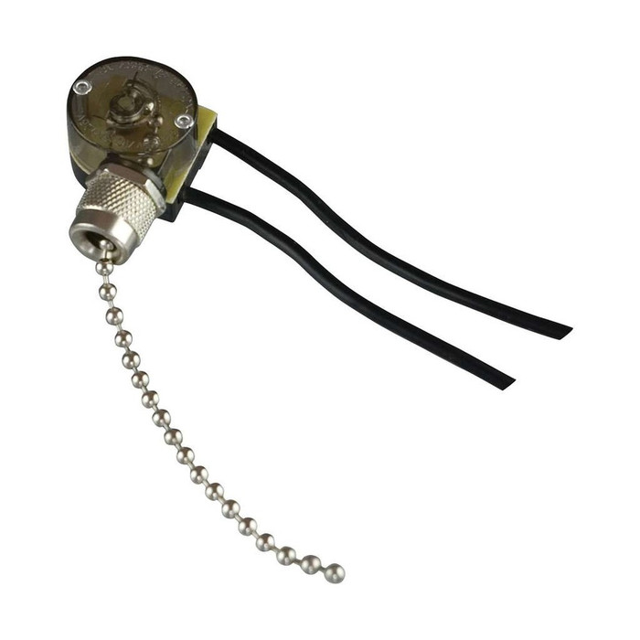 Cooper Wiring Devices Single-Pole Pull Chain Canopy Switch, Polycarbonate