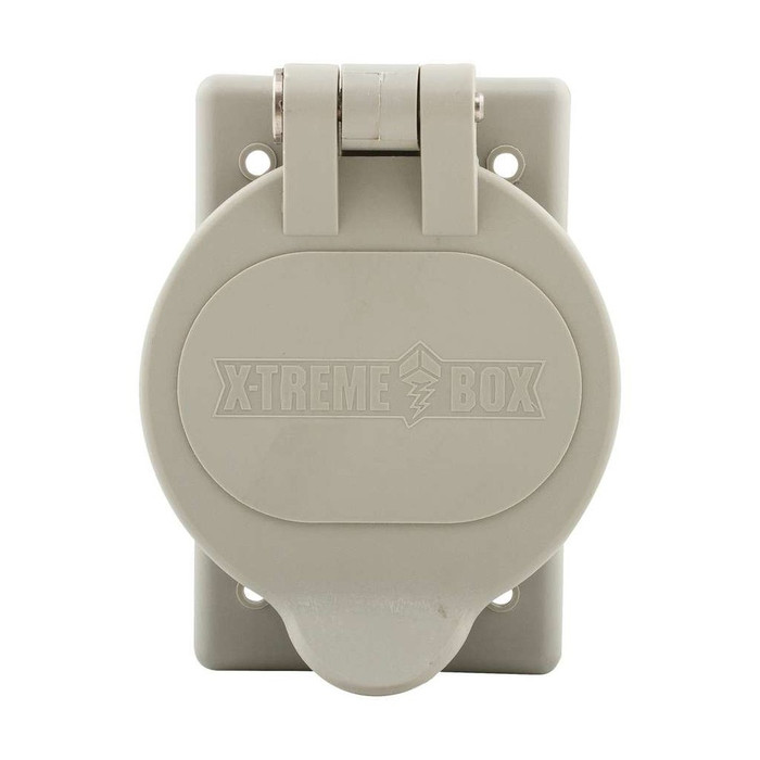 Cooper Wiring Devices Single-Gang Vertical Weatherproof Receptacle Cover, Glass-Filled Nylon