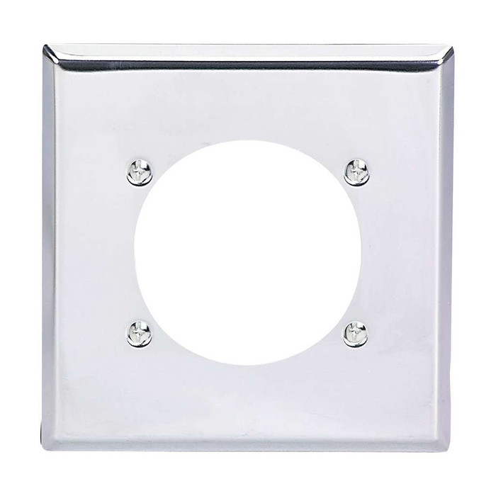 Cooper Wiring Devices Chrome Power Outlet Wallplate